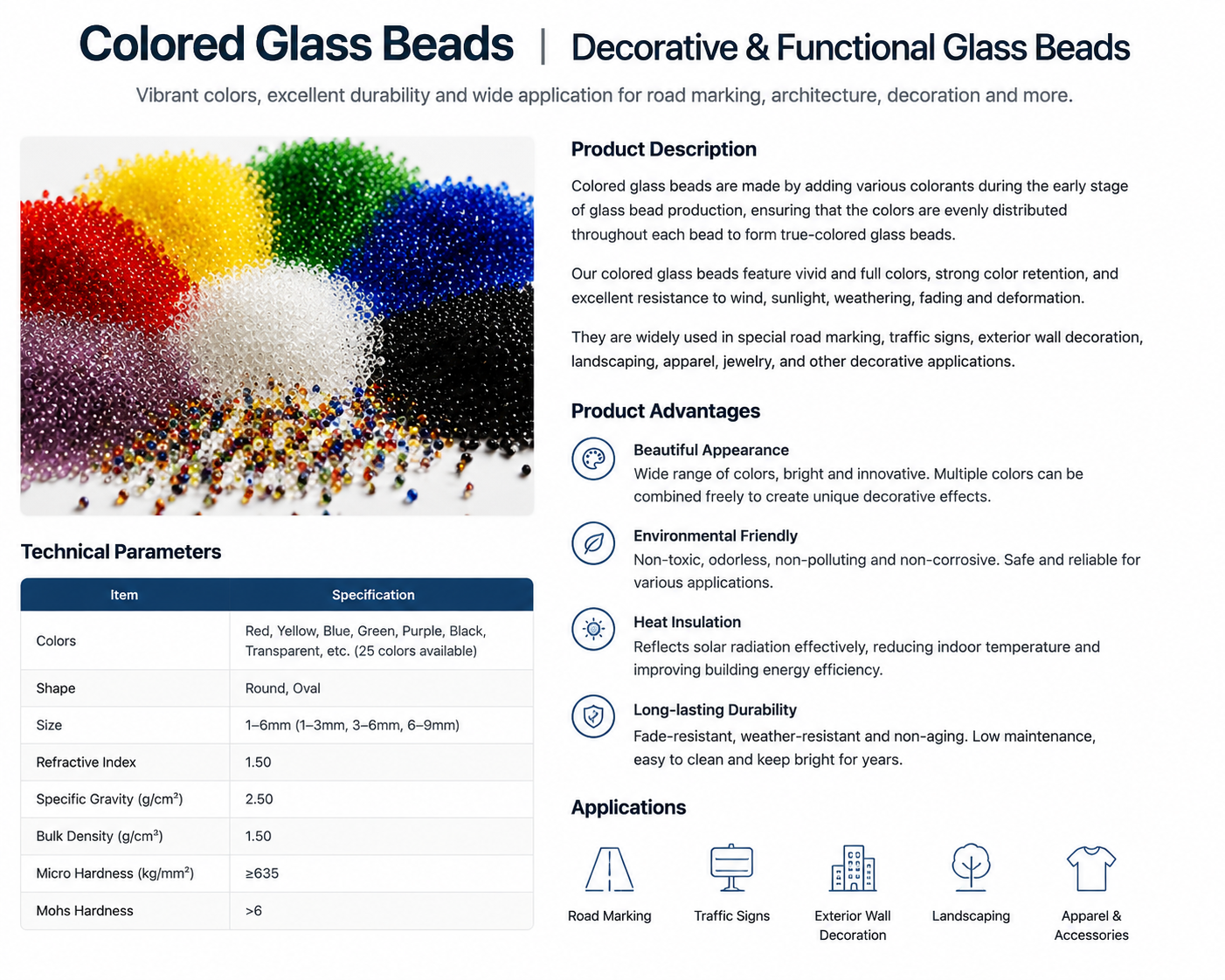 Color Glass Beads - Image 2